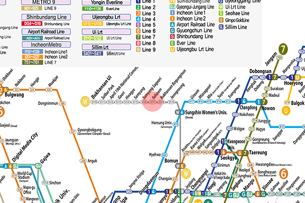 Solsaem station map