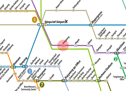 Songjeong station map