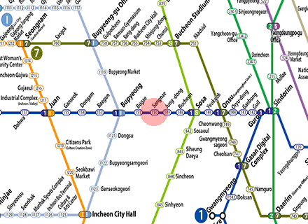 Songnae station map