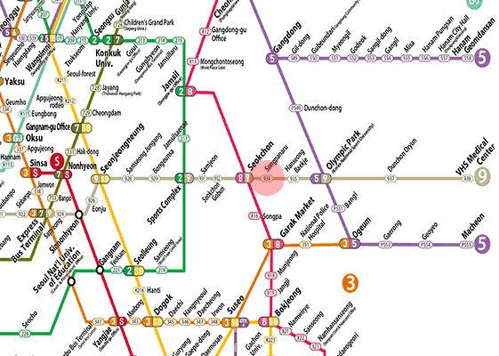 Songpanaru station map