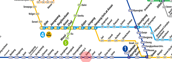 Songtan station map