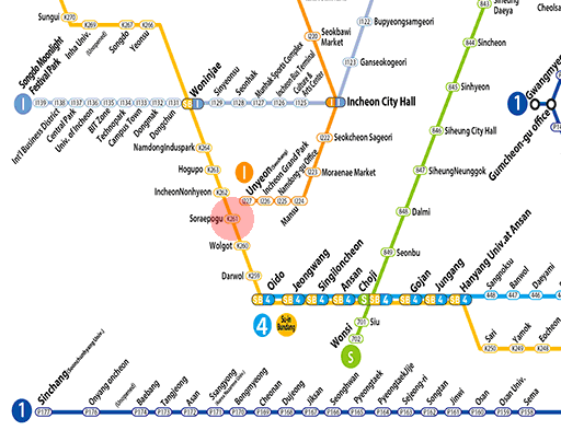 Soraepogu station map