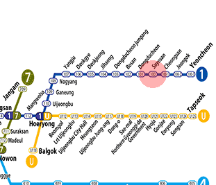 Soyosan station map