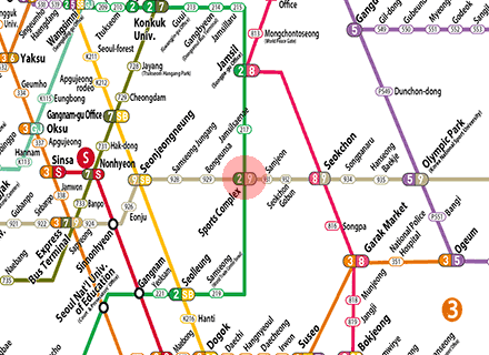 Sports Complex station map
