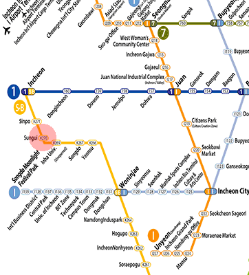 Sungui station map