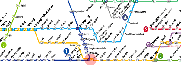 Suwon station map