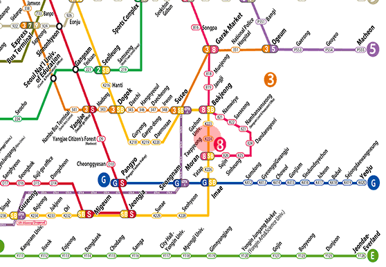 Taepyeong station map