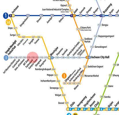 Technopark station map