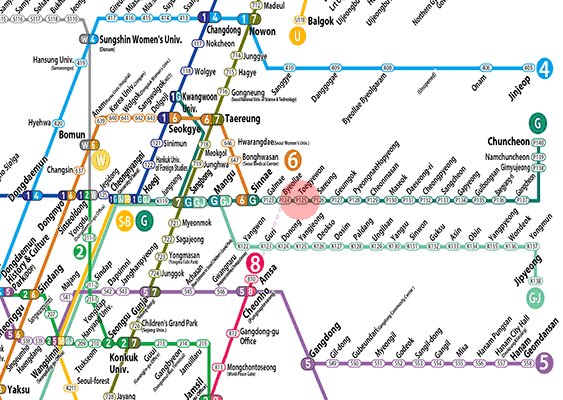 Toegyewon station map