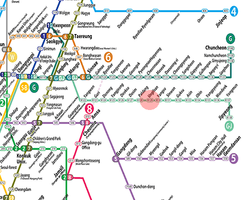 Ungilsan station map