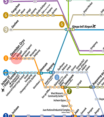 Wanggil station map