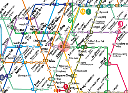 Wangsimni station map