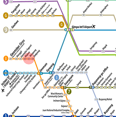 Wanjeong station map