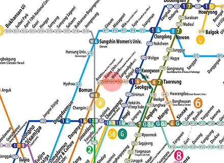 Wolgok station map