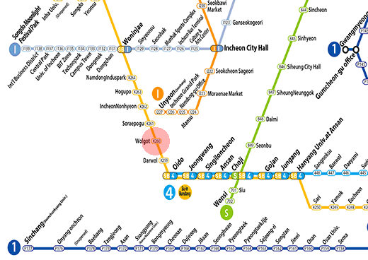 Wolgot station map
