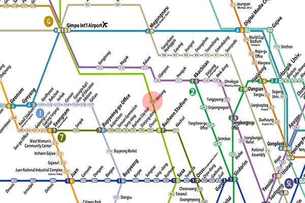 Wonjong station map
