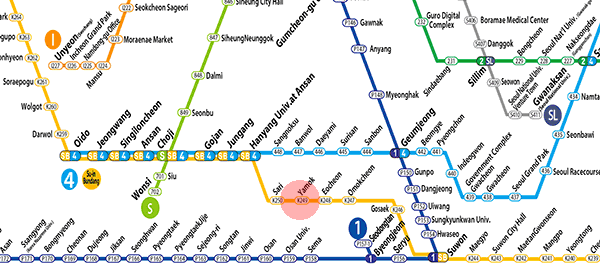 Yamok station map