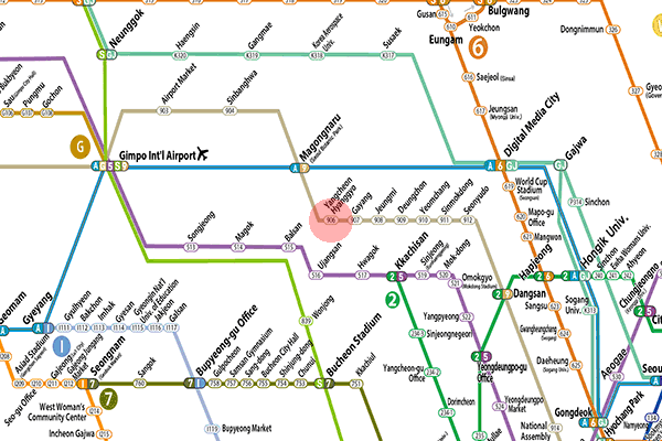 Yangcheon Hyanggyo station map