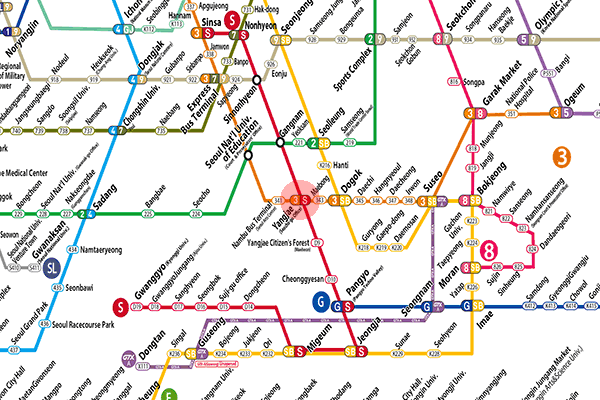 Yangjae station map