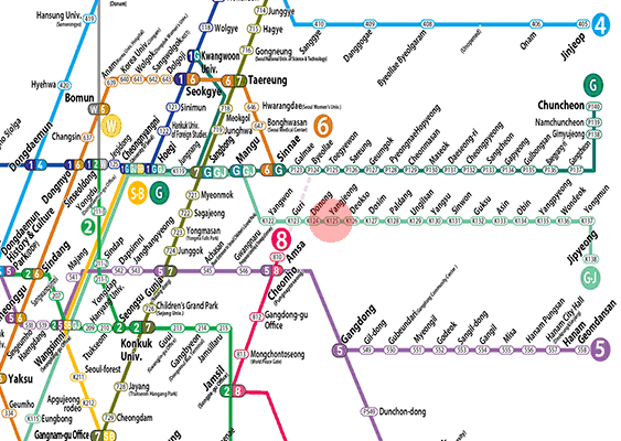 Yangjeong station map
