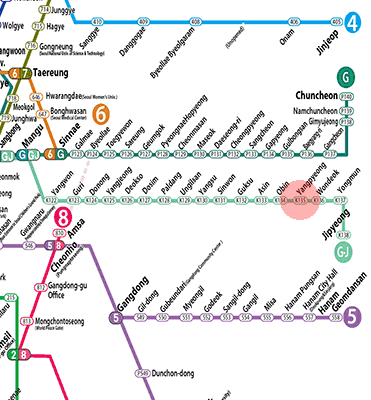 Yangpyeong station map