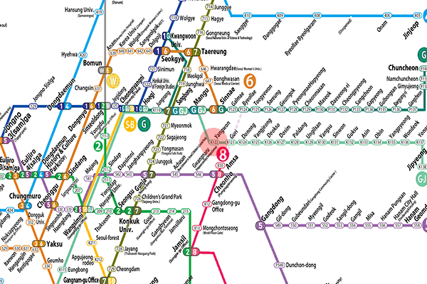 Yangwon station map