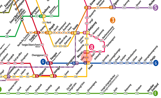 Yatap station map