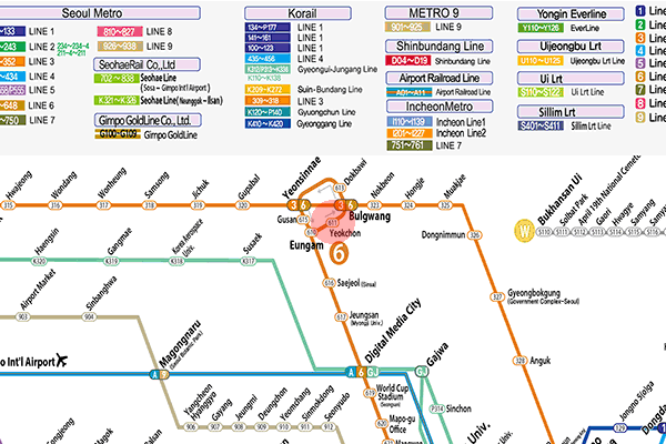Yeokchon station map
