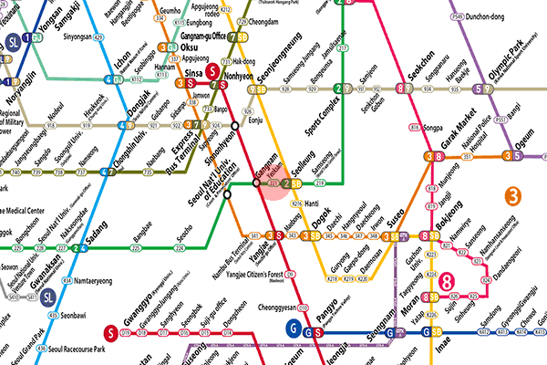 Yeoksam station map