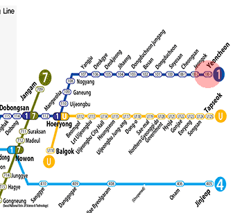 Yeoncheon station map