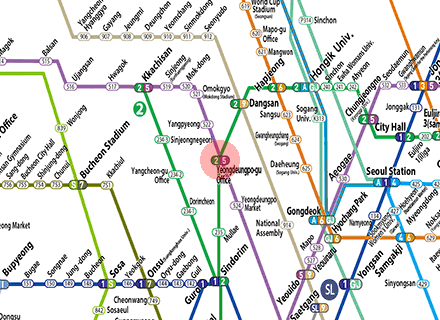 Yeongdeungpo-gu Office station map