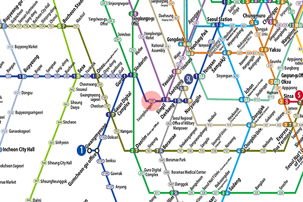 Yeongdeungpo station map