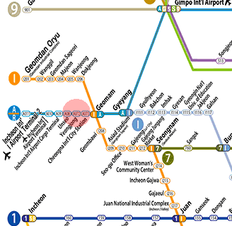 Yeongjong station map