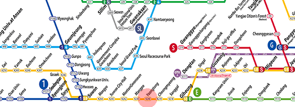 Yeongtong station map
