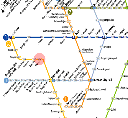 Yeonsu station map