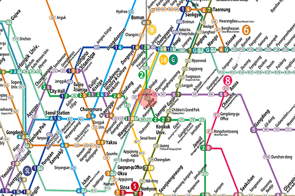 Yongdap station map