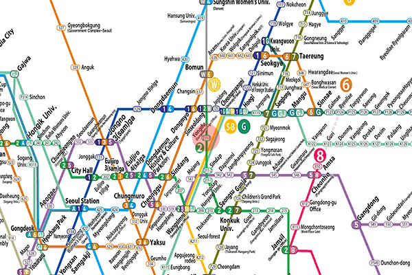 Yongdu station map