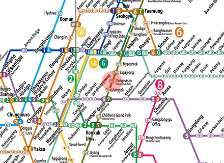 Yongmasan station map