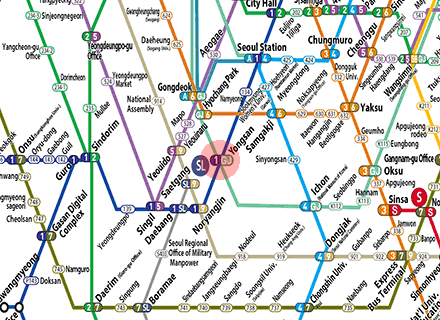 Yongsan station map