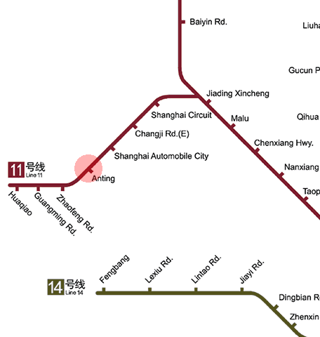 Anting station map
