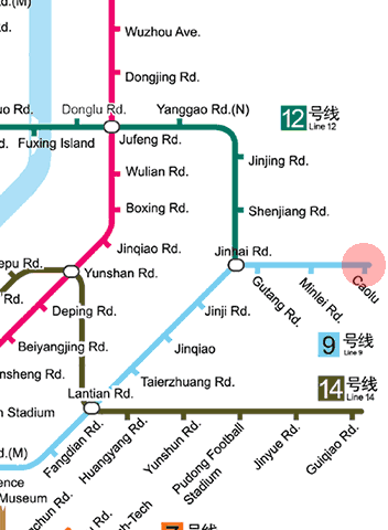 Caolu station map