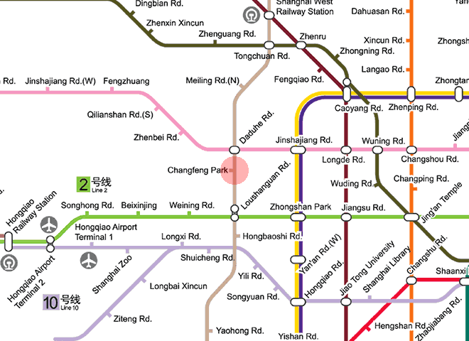 Changfeng Park station map