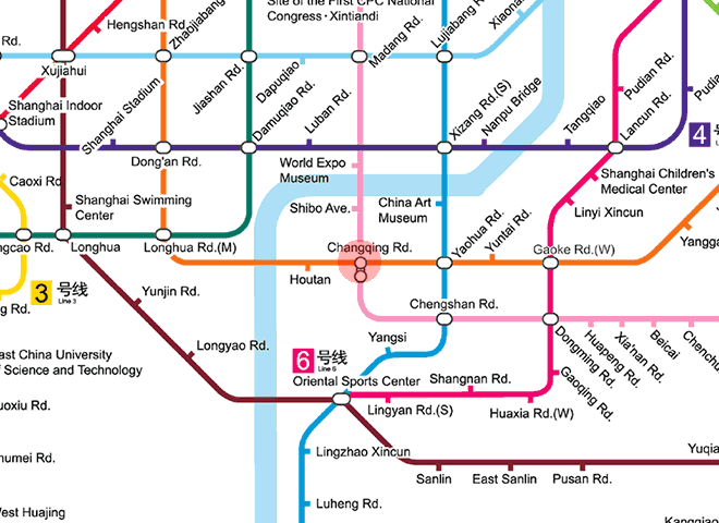 Changqing Road station map