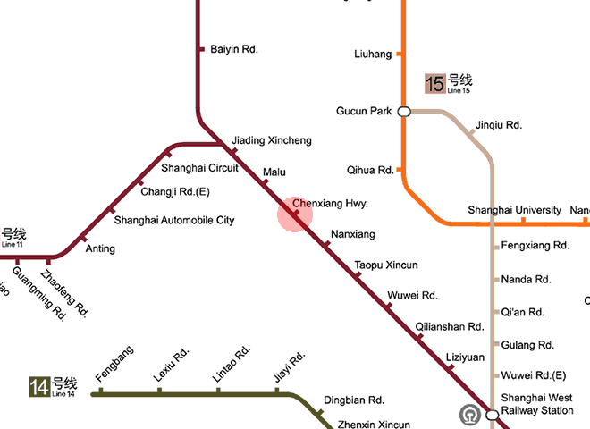 Chenxiang Highway station map