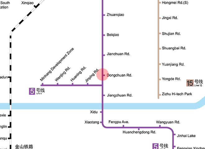 Dongchuan Road station map
