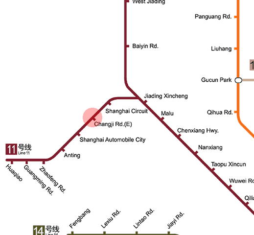 East Changji Road station map