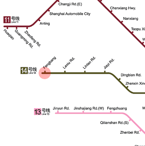 Fengbang station map