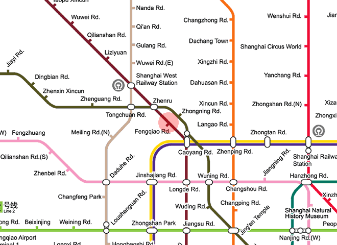 Fengqiao Road station map