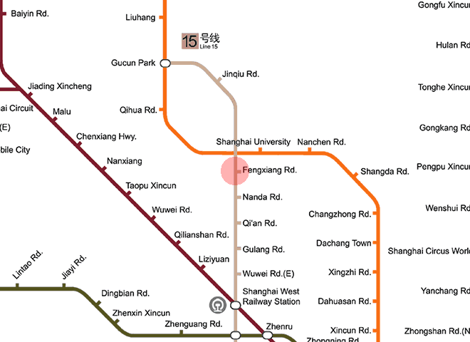 Fengxiang Road station map