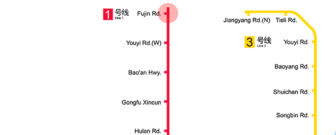 Fujin Road station map